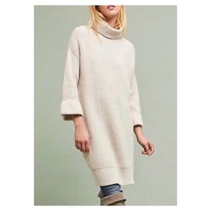 Anthropologie Cuffed-Sleeve Turtleneck Moth XS